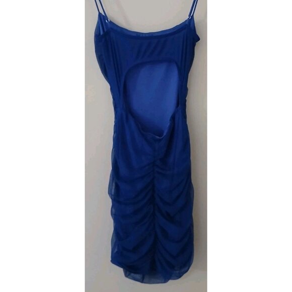 Lucy in the Sky Mesh Ruched Bodycon Mini Dress - Picture 8 of 9